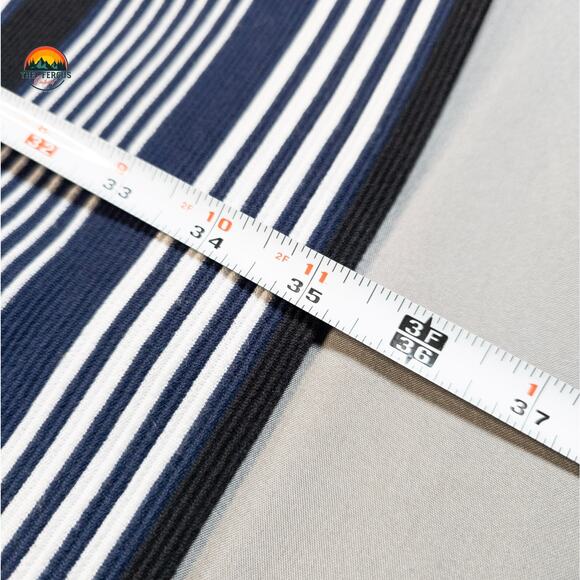 Madewell A-Line Dress Navy White V-Neck Othman Ridge Striped Women's Size Large - Picture 6 of 9